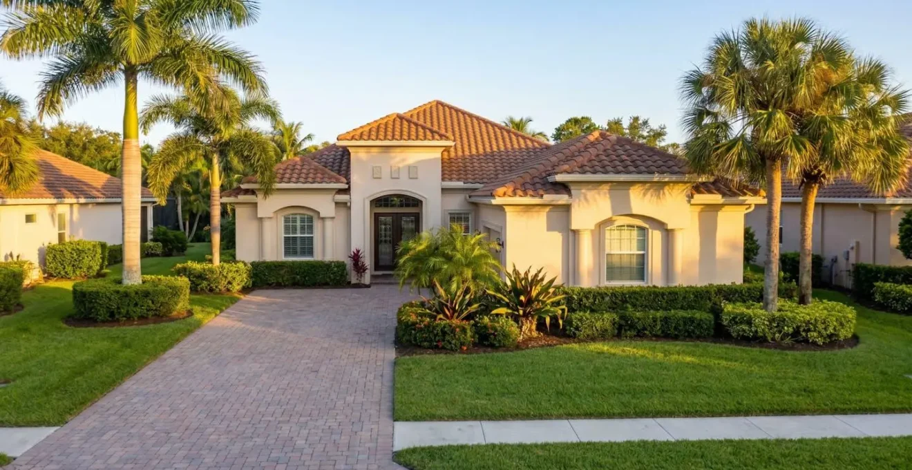 Maison individuelle américaine avec jardin à Orlando, en Virginie, typique des quartiers prisés par les investisseurs locatifs